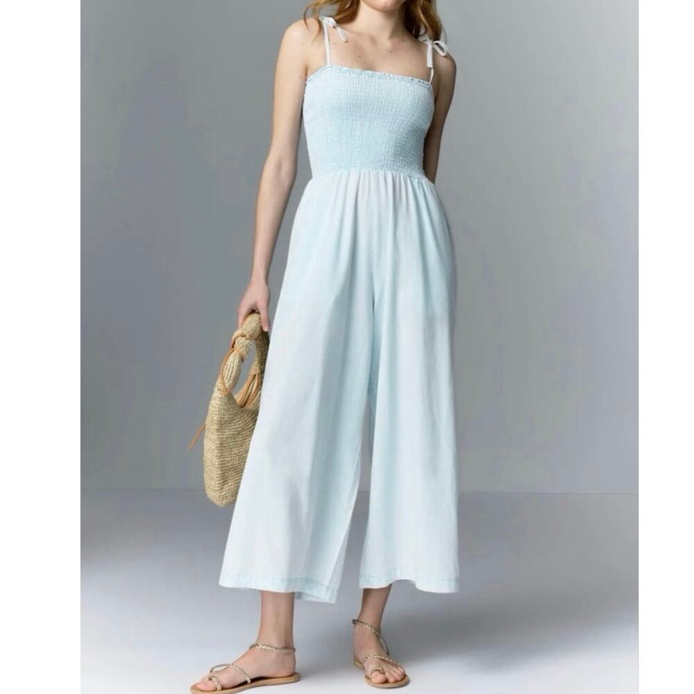 Splendid Indigo Stripe Jumpsuit XS